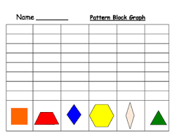 Pattern Block Shape Graphing Chart