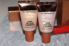 mac strobe face glaze review swatches