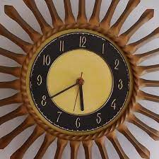Clock Sun Junghans Electric Bronze