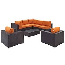 Aluminum Rattan Patio Sectional Set