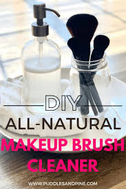 diy natural makeup brush cleaner