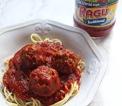homemade spaghetti and meat with