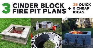 Diy Cinder Block Fire Pit Ideas Plans