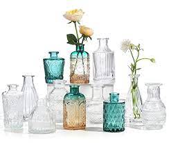 Promo Holicolor 12pcs Glass Bud Vases