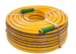 yellow chemical sprayer hose