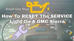 How To RESET Your OIL SERVICE reset GMC Sierra Procedure DIY. Easy Steps! -  YouTube