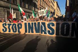 Image result for invasion in rome migrants photos