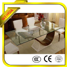 12mm thick tempered glass dining table