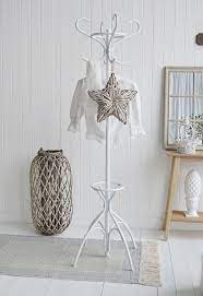 White Coat Stand Bentwood Traditional