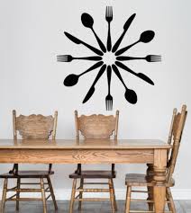 Vinyl Wall Decal Cutlery Spoons Forks