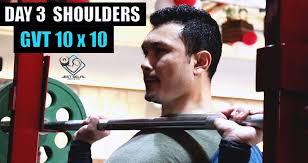 home muscle building gvt 10 x 10 day 3 shoulders 8 weeks muscle building plan by jeet selal