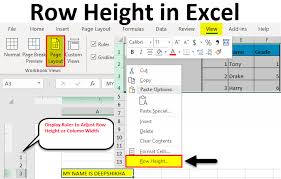 Row Height In Excel 4 Different Ways Of Changing Row Height