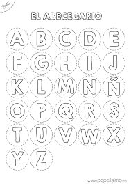 abecedario para colorear y recortar