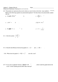 hmwk chapter 8 algebra forrmula form