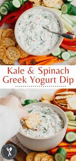 kale greek yogurt dip