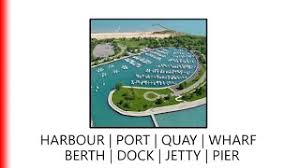 harbours ports quays wharves berths