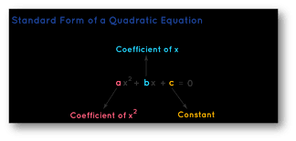 The Standard Form Of A Quadratic Equation