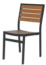 teak faux wood outdoor bistro chair