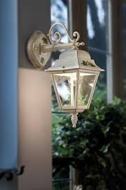 gorizia white outdoor lantern wall lamp