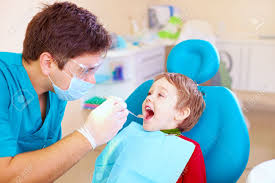 Small Kid Patient Visiting Specialist In Dental Clinic Stock Photo, Picture  And Royalty Free Image. Image 40826413.