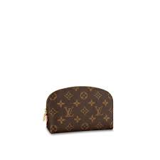 cosmetic pouch monogram canvas travel