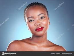 portrait shine black woman makeup