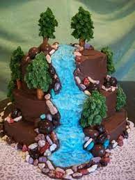 Chocolate Waterfall Cake gambar png