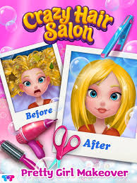 crazy hair salon makeover on the app