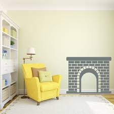 Fireplace Wall Decal Faux Fireplace