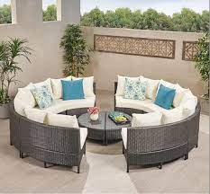 oval shape outdoor furniture