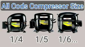 Refrigrator All Compressor Danfoss Size Code 1 4 1 5 1 6
