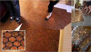 brown paper faux wood floors for less