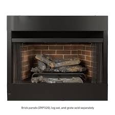 Pleasant Hearth Universal Radiant Zero Clearance 32 In Ventless Dual Fuel Fireplace Insert