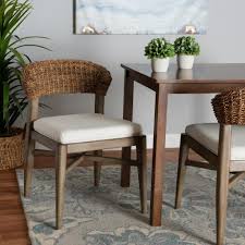 natural rattan dining chair