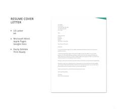 resume cover letter template 17 free