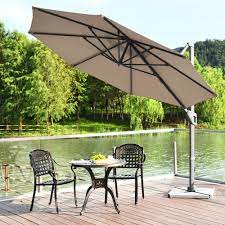 Costway 11ft Patio Offset Umbrella