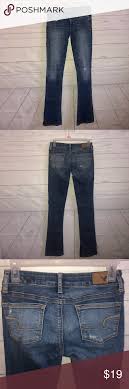 American Eagle Distressed Skinny Kick Jean Great Condition