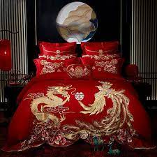 red luxury gold embroidery chinese