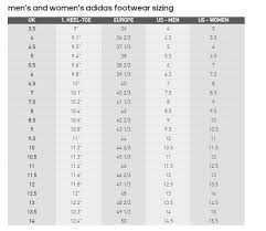 Adidas Size Chart Uk Womens