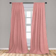 ambesonne candy cane curtains red