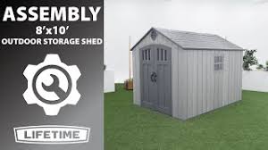 lifetime 8 x 10 outdoor storage shed