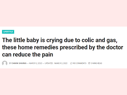 baby is crying due to colic and gas