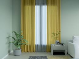what color goes with yellow curtains
