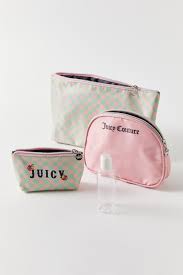 juicy couture checkerboard cosmetic bag