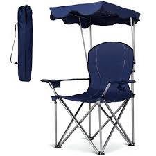 Canopy Folding Relax Chair Light Weight Camping Portable Beach Chair With Sunshade Outdoor Lounge Chair Wholesale Beach Chairs Products On Tradees Com