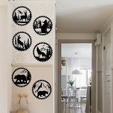 Animal Gear Wall Decals Forest Pine