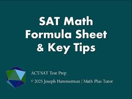 Sat Math Formula Sheet Key Tips