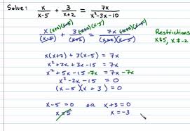 Solving Rational Equations And