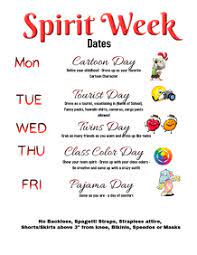 15 spirit week ideas for school. Spirit Week Vorlage Postermywall