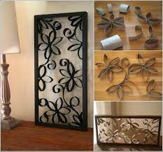 Metal wall art can be heavy sometimes, depending on the size. Diy Metal Looking Flower Wall Art From Paper Roll